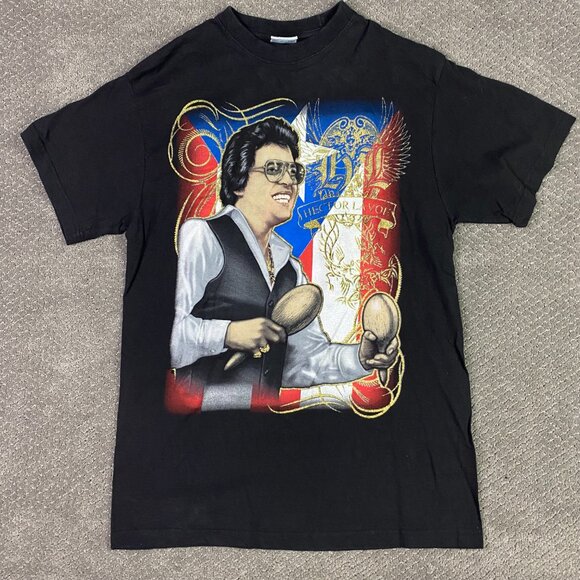 Hector Lavoe Salsa T Shirt Men's Large but fits like Medium Puerto Rico - Picture 1 of 8